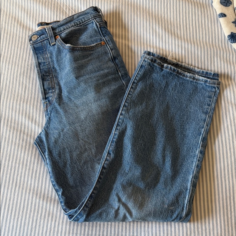 Levi’s ribcage straight ankle Blue Denim Jeans